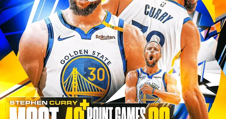 封神！库里48+12三分破纪录 30岁后45次40+超越乔丹独居历史第一