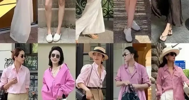 40+姐姐夏天穿粉色居然这么美温柔又洋气