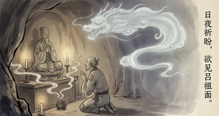 道人苦等多年终见吕祖，他却把神仙当唱戏的赶走了