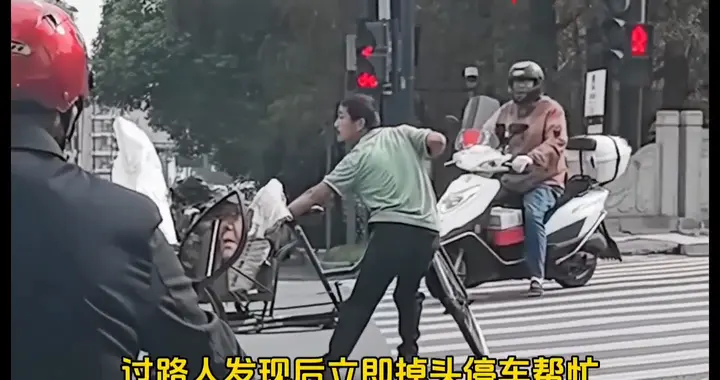 上坡难，拉货更难，男子拉车艰难前行