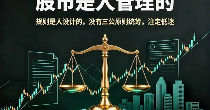 股市是人管理的，规则是人设计的，没有三公原则统筹，注定低迷