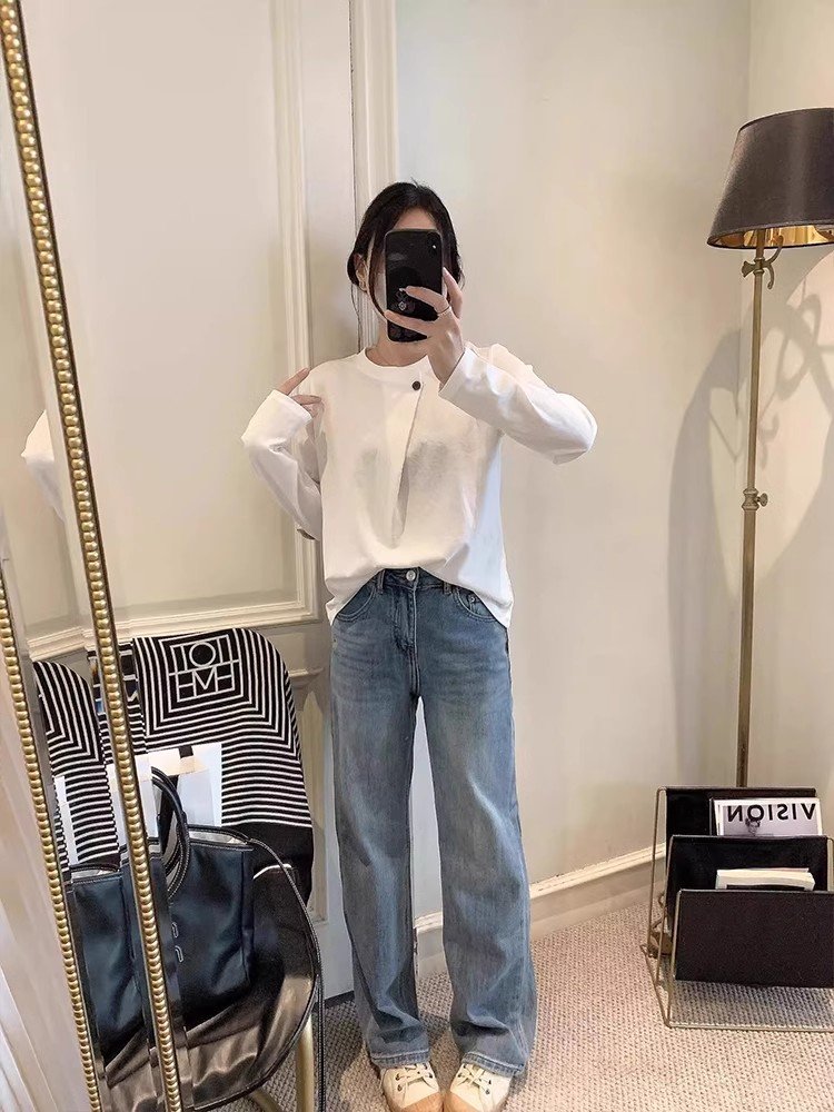 长袖打底衫女2025新款春季女装韩版时尚