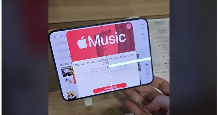 故意黑苹果吗！iPhoneDuo才开卖 折叠内屏就现爆裂、划线等