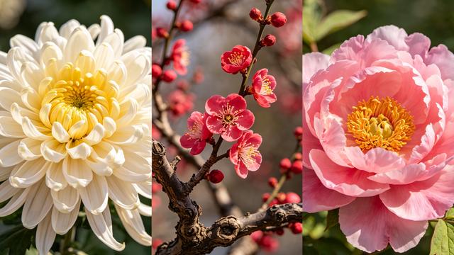 美美的和平：国花终极三选一，菊花、梅花