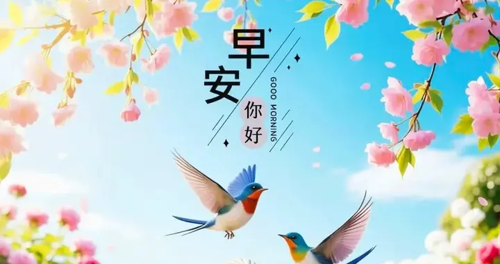 美好清晨，阳光明媚，送一份快乐，道一声早安