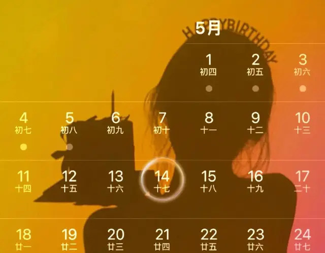 ²⁰²⁵/₀₅.₁₄ᵕ̈生日日历图+生日文案🎂祝你生日快乐