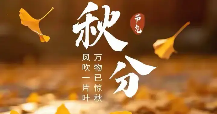 秋分节气祝福句子图片大全，愿秋日清欢，岁岁安然