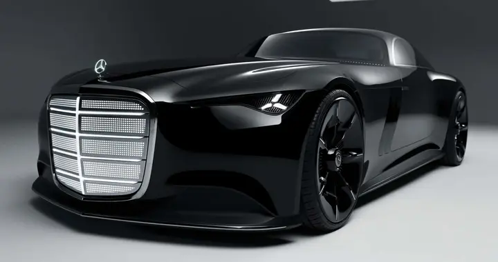 纯电S级或是它，奔驰Vision Iconic概念车发布，巨型格栅致敬经典