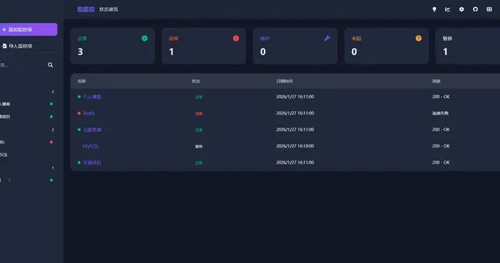 酷监控！一款高颜值的监控工具！