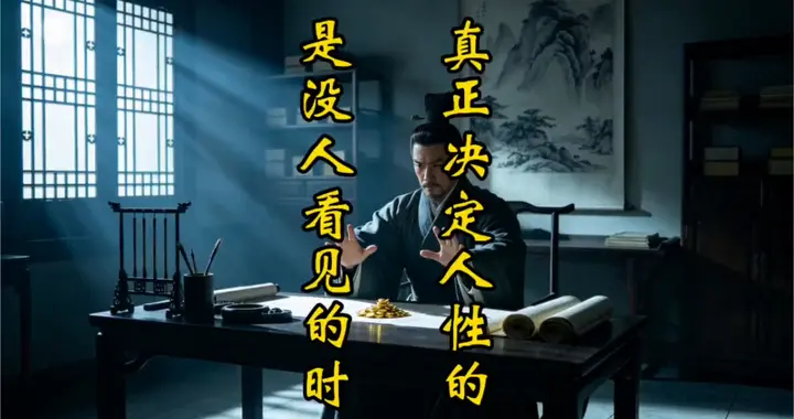 真正决定人性的 是没人看见的时候
