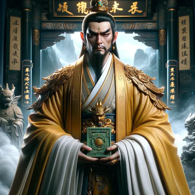 中国神话—地府篇—五方鬼帝—中央鬼帝周乞，治"抱犊山"