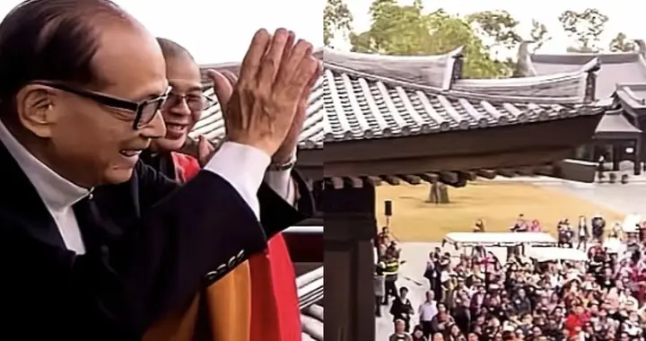 98岁李嘉诚近况曝光，现身寺庙祈福后，还要为两个儿子操心