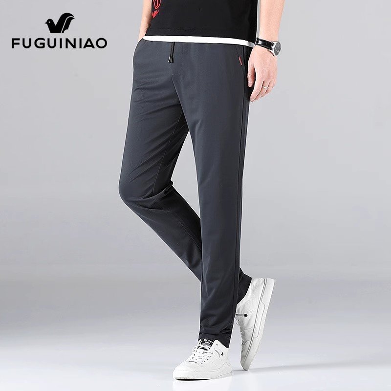 休闲裤男士修身小脚运动裤春季新款长裤子男