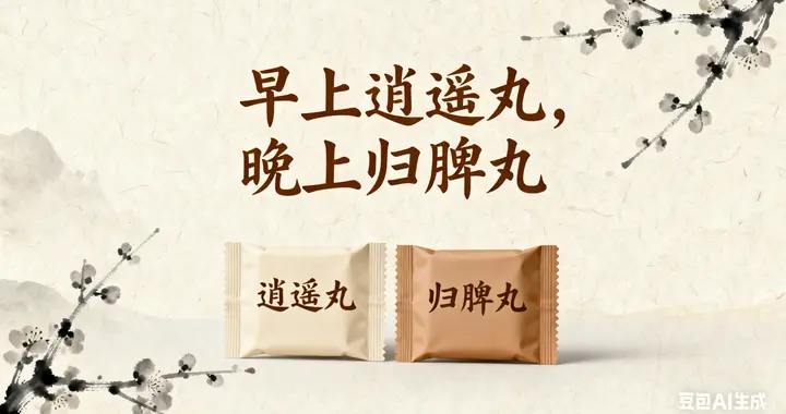 早上逍遥丸，晚上归脾丸，老中医传授的智慧，属实奇妙！