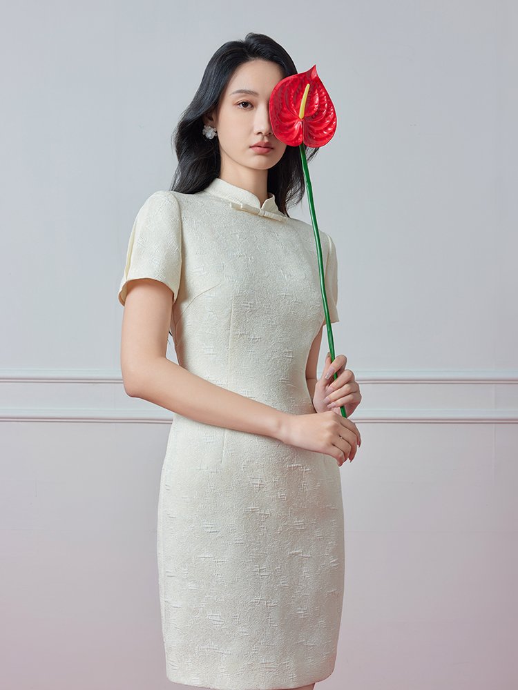 OBEG欧碧倩改良国风连衣裙女夏装202