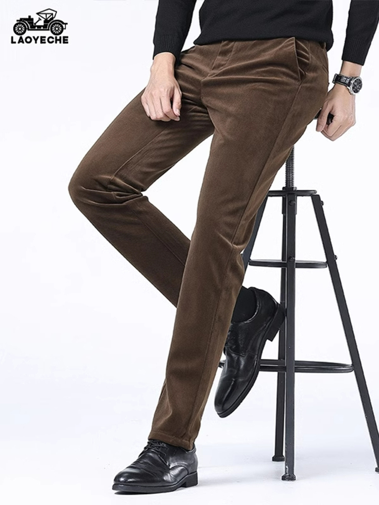 老爷车男士春装新款直筒西裤