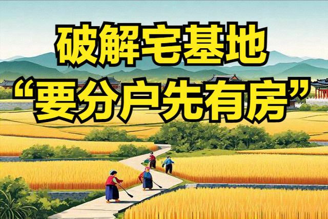 申请宅基地要先分户，分户要先有房？破解“死循环”只需一招！