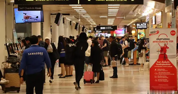 旅客激增至每天34000人，泰国清迈机场新年期间加强安保