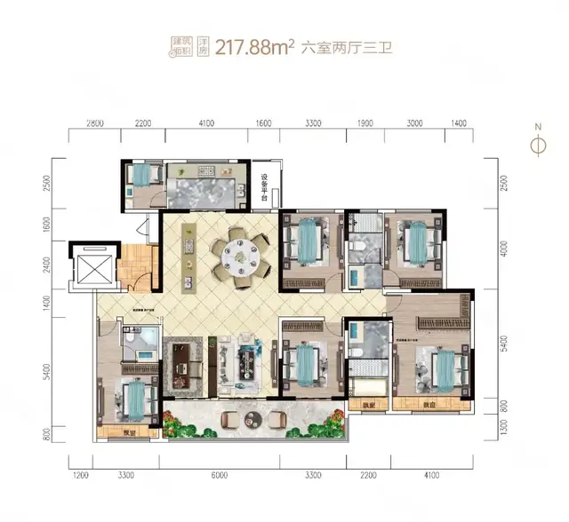216.8㎡大宽厅美宅，是不是你的理想型？