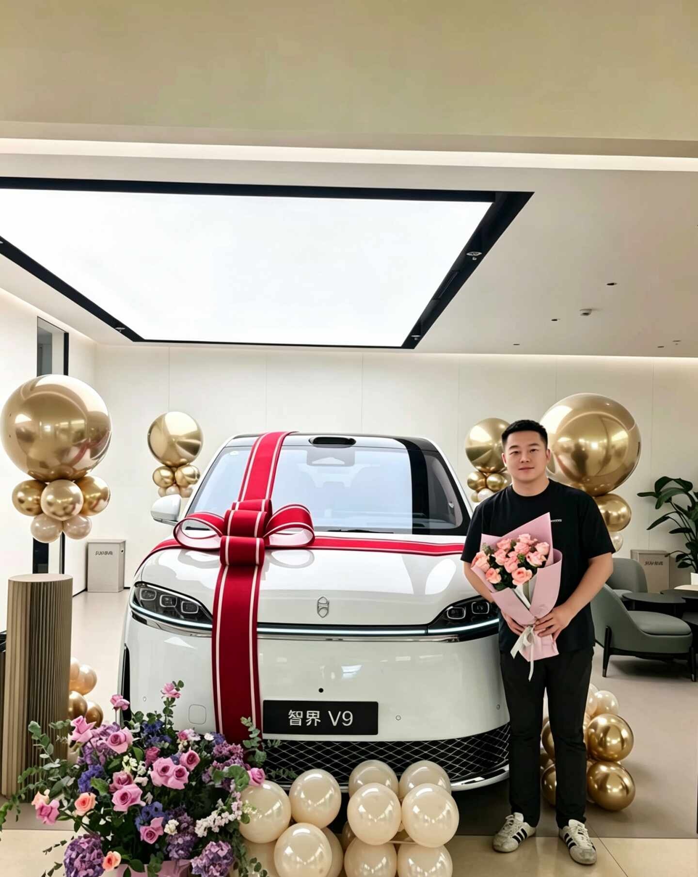 提车打卡｜智界V9到手！对比了好多MPV，最后敲定V9。 实车看着很大...