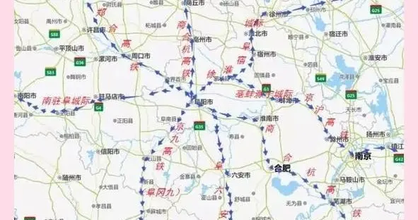 安徽下一个米字型高铁枢纽。