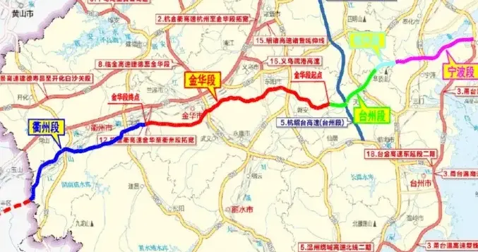 谈谈浙江规划建设最长高速公路—甬金衢上高速宁波段