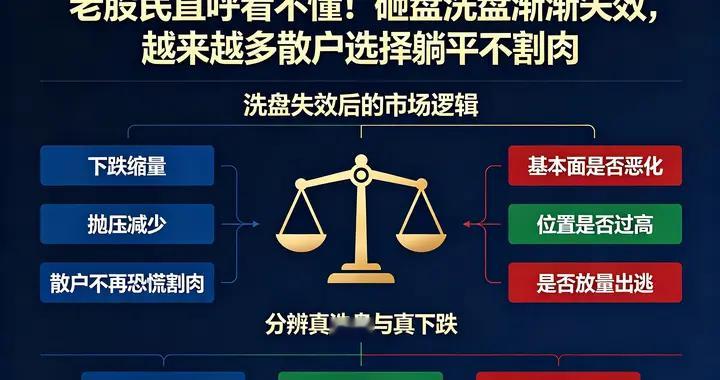 老股民直呼看不懂！砸盘洗盘渐渐失效，越来越多散户选择躺平不割