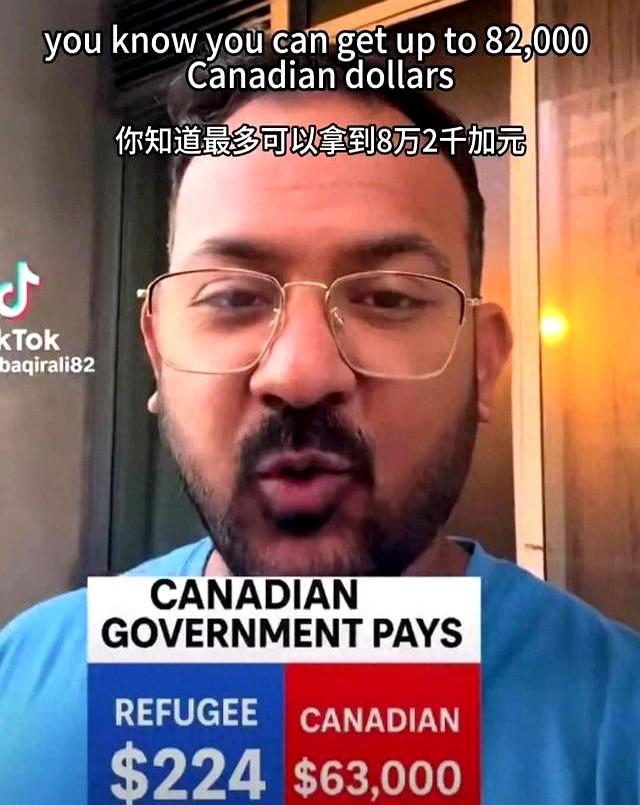印度难民Tiktok炫耀躺平年入86000加元，加拿大人怒斥“白嫖”