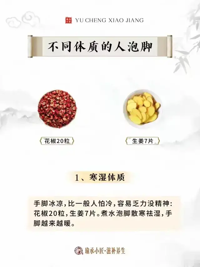 不同体质的人泡脚​素材来源于网络，若有侵权请联系删除