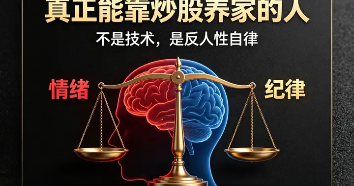 真正能靠炒股养家的人，唯一共同点：不是技术，是反人性自律