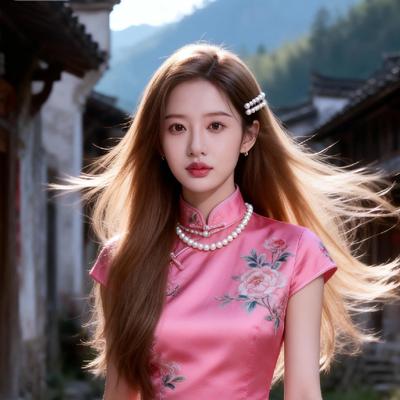 梦柔：粉嫩旗袍，惊艳古风，梦回江南