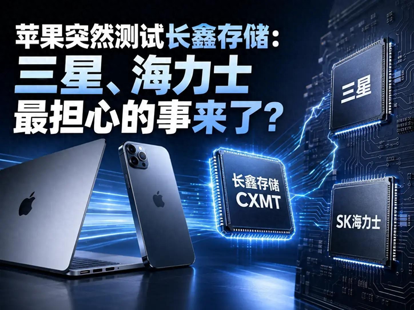 苹果突然测试长鑫存储：三星、海力士最担心的事来了？