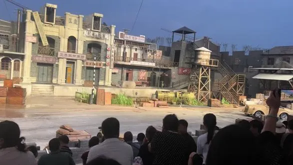 铁道游击队，实景演绎比较震撼