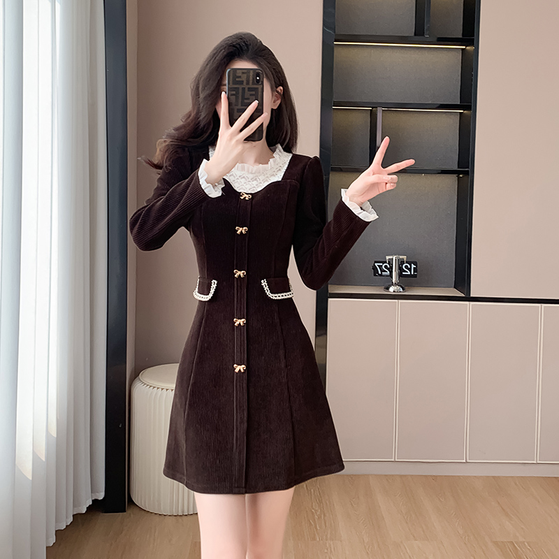 秋季小香风连衣裙