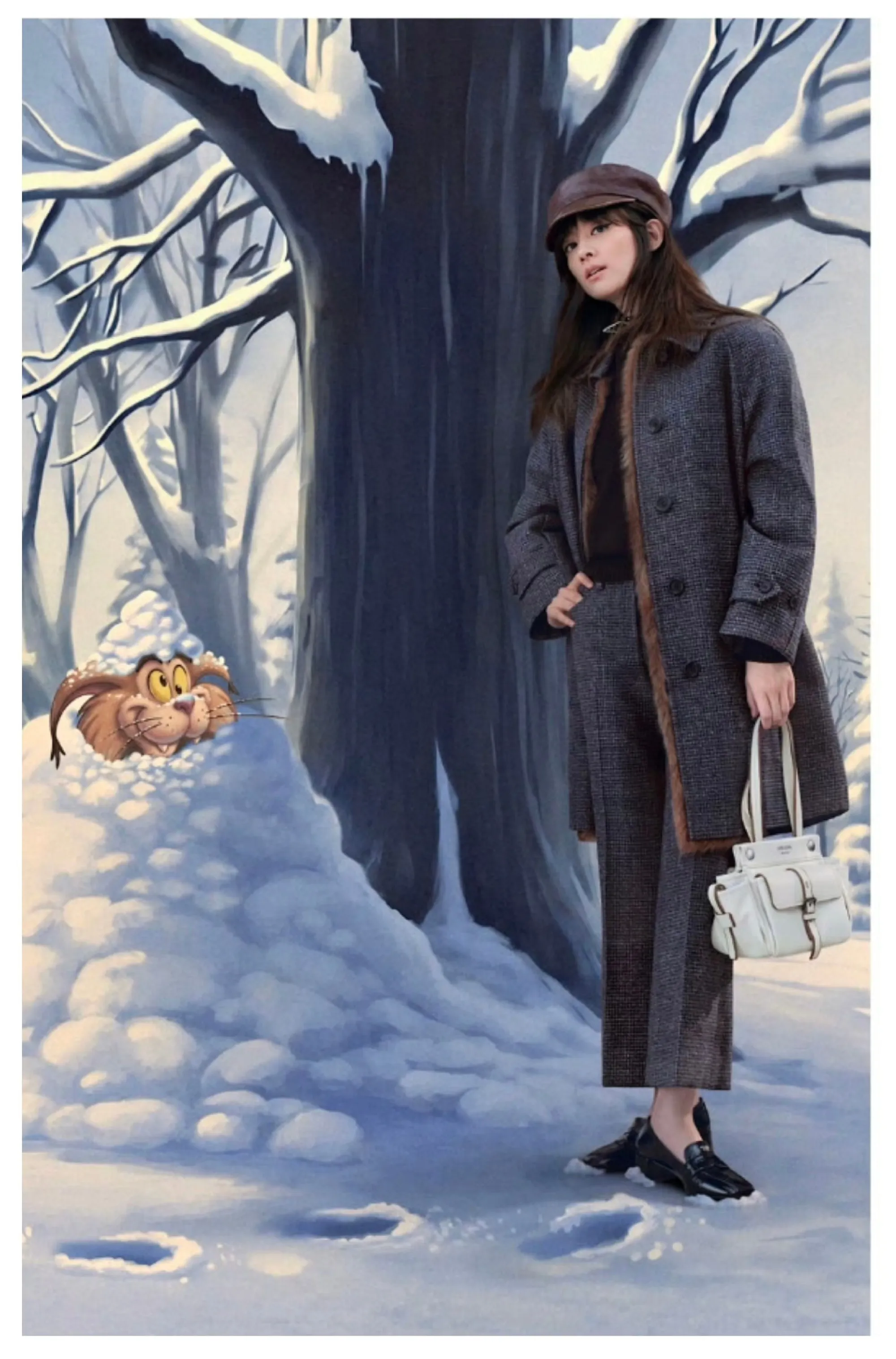 PRADA品牌大使陈昊宇出境Prada 2026假日系列广告大片，继2...