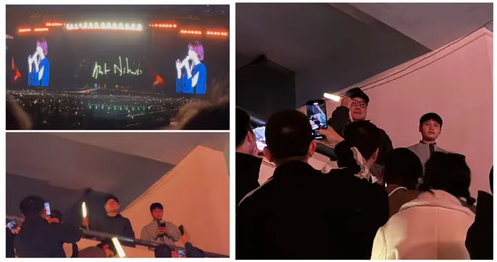 岳云鹏看孙燕姿演唱会，坐包厢、被点名，燕子和燕姿，歌星也玩梗