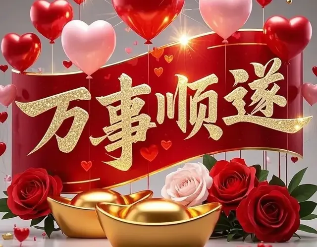万事顺遂，财源广进，好运不断精美图片分享