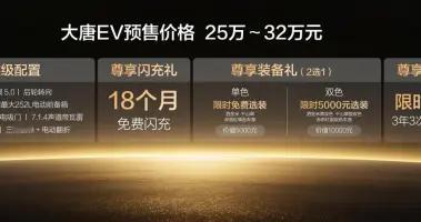比亚迪大唐全球预售启幕 25万起重塑全尺寸旗舰SUV格局