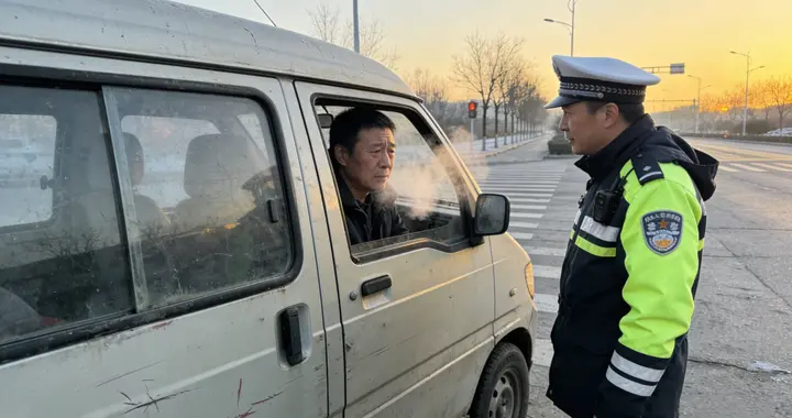 街头路口：司机违规载货遇查，交警温情执法暖哭网友