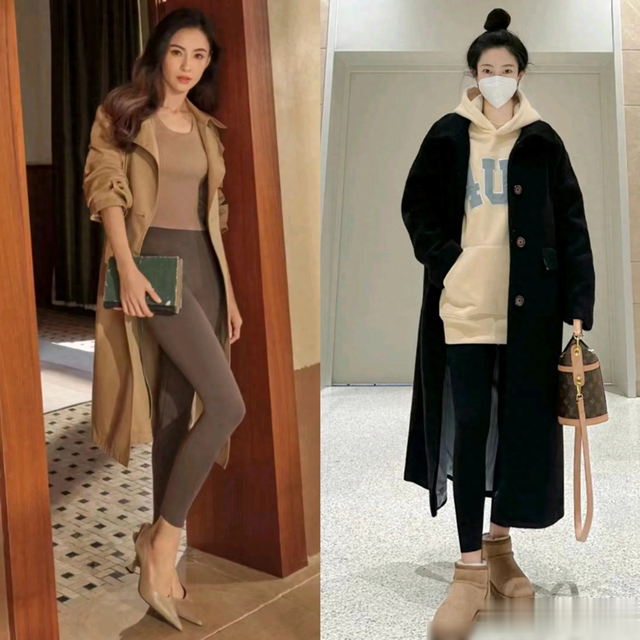 今冬火了的“鲨鱼裤”，这样穿更显瘦更时髦