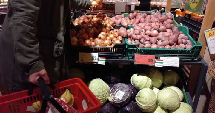 匈牙利商店里的食品突然大幅降价