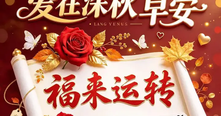 2026年10月21日最新早安祝福图片，温馨治愈，祝福满满