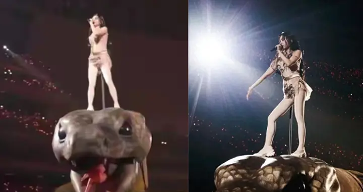 演唱会太阴间？蔡依林站在30米“巨蟒”头上，被举报吸走运气