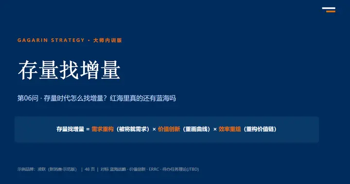 红海里找蓝海，从来不是找到新市场，而是重画价值曲线
