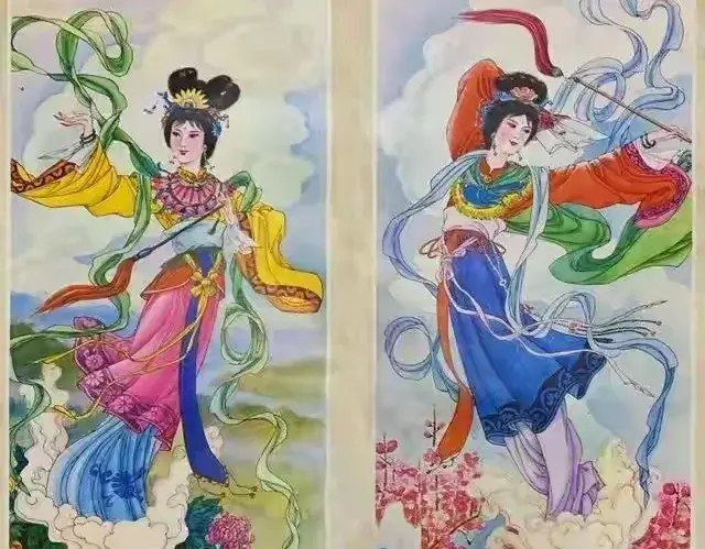 条屏仕女年画欣赏（图片来自网上）