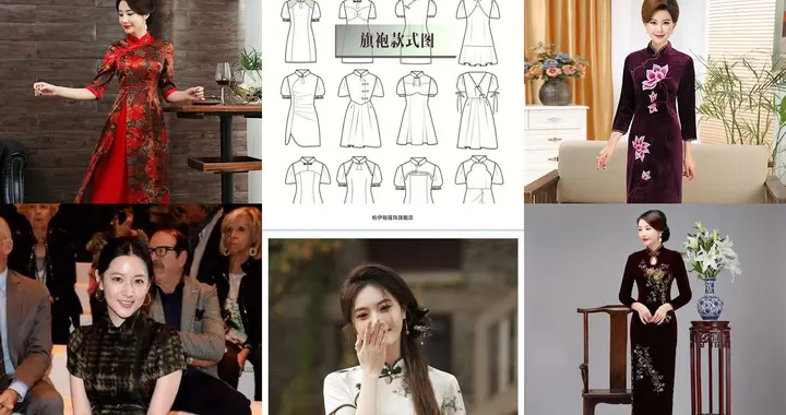 “会打扮的女人”，夏季改良薄旗袍3个攻略，大肚腩妈妈友好版型