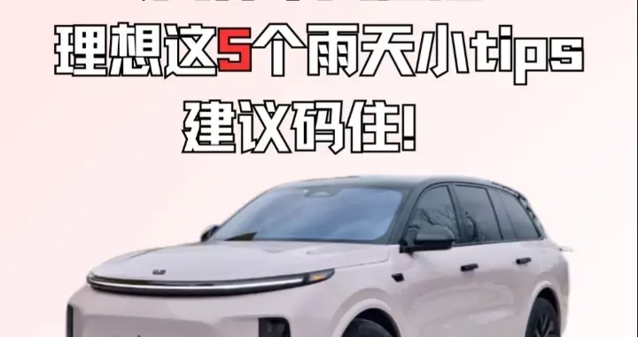 理想车主必看‼️台风雨天开车，5个实用小tips