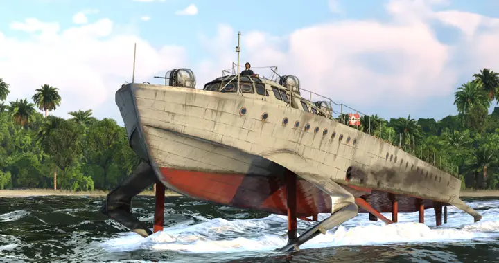 二战德国黑科技水翼艇：自带登陆艇，45节狂飙却短命收场