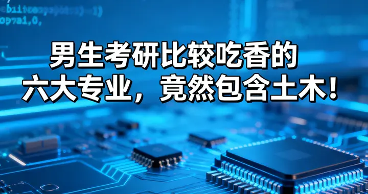男生考研比较吃香的六大专业，竟然包含土木！