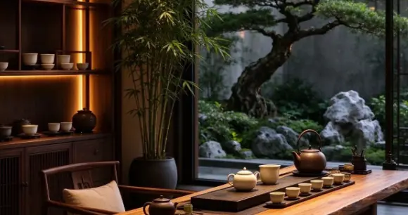 老婆的茶室，此间能静坐，何必在山林。